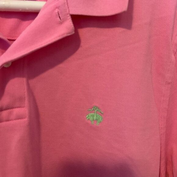 Brooks Brothers Performance Polo Original Fit Pink Short Sleeve Mens Size Large - Picture 5 of 10